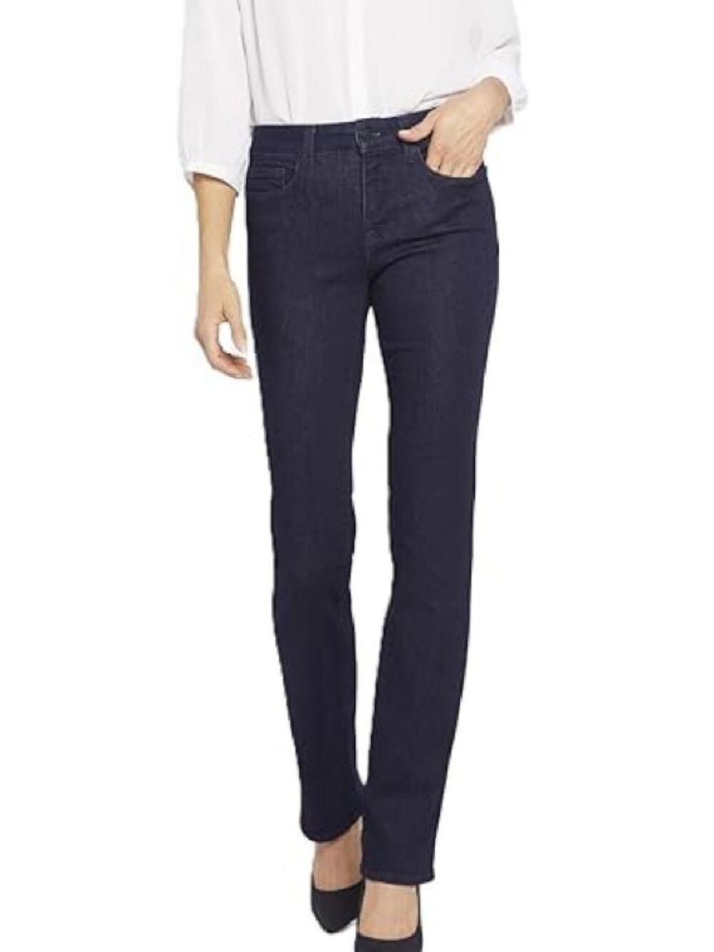 ✨ NYDJ Marilyn Straight Jeans – Black – Size 16 – NWT